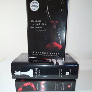 3 Twilight Series Books/Life of Bree-HC /Eclipse-PB/Breaking Dawn-HC-Good